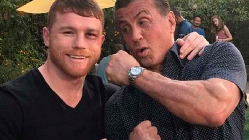 CANELO vs ROCKY ¡La pelea del Siglo! Así chocaron y esto piensa Stallone del Saúl Álvarez: FOTO