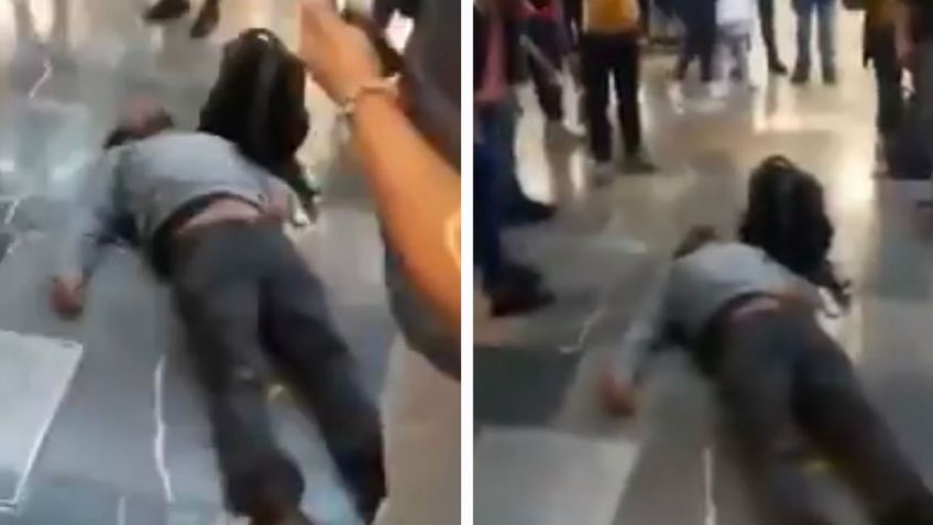 Metro CDMX: Golpean a hombre en Indios Verdes por no usar cubrebocas | VIDEO