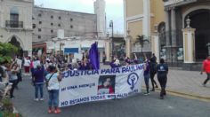 Familiares y colectivos feministas se manifiestan por feminicidio de Paulina