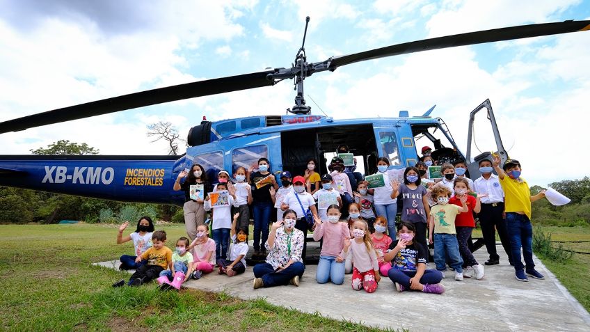 Niños de Jalisco se reúnen con brigadistas forestales para aprender sobre cuidado del medio ambiente