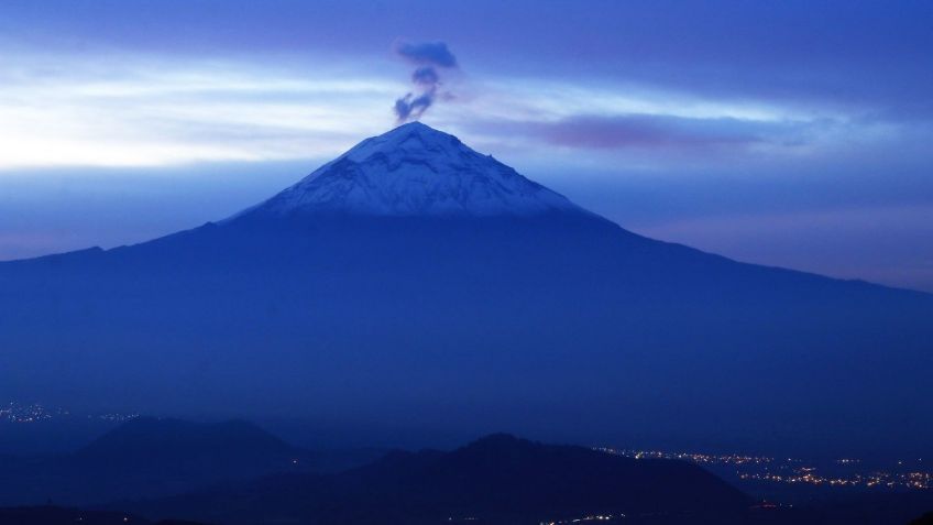 ¡Increíble! Así se ve el Popocatépetl esta mañana: FOTO