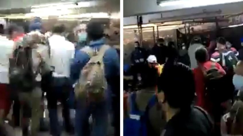 Metro CDMX: Captan brutal pelea campal en la estación Pantitlán de la Línea A | VIDEO