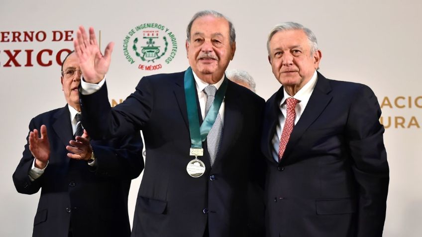 AMLO destaca muy buena relación con Carlos Slim: “Es respetuoso de la institucionalidad”