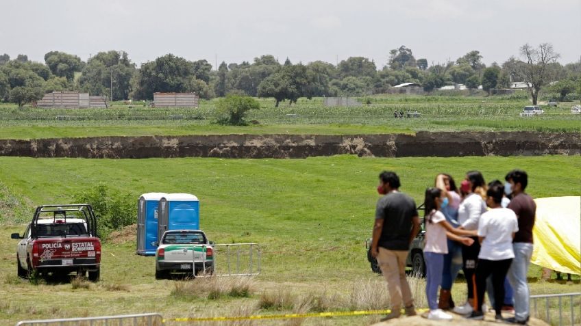 Socavón ha mantenido su tamaño en los últimos días, asegura Gobernación de Puebla