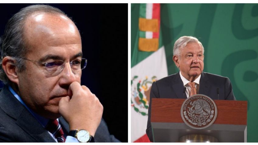 AMLO desea pronta recuperación a Felipe Calderón, tras contagio por Covid-19