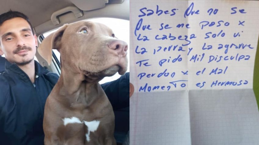 Roban perrita y la devuelven con carta de arrepentimiento: “Es hermosa” | VIDEO