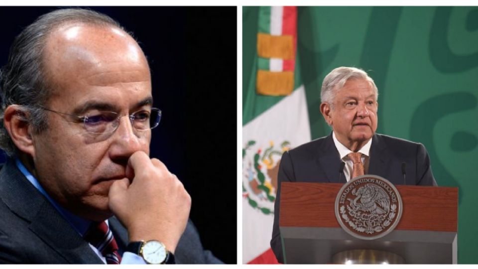 AMLO deseó una pronta recuperación a Felipe Calderón 
FOTO: Especial