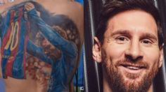 Lionel Messi cumple sueño de aficionado al firmarle su tatuaje: VIDEO