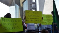 Protesta FRENAA en Congreso de NL por “agandalle” a paraestatales