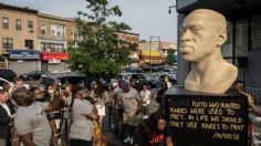 En Nueva York, inauguran escultura de George Floyd con motivo del Juneteenth