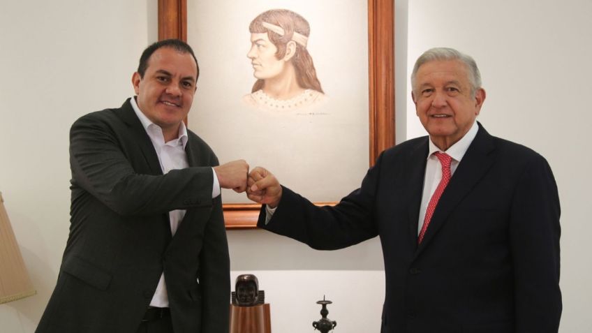 AMLO se reúne con Cuauhtémoc Blanco para dar seguimiento a la agenda de Morelos