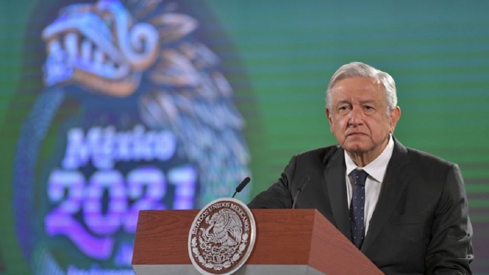 El presidente López Obrador en la Conferencia Mañanera de Palacio Nacional 
FOTO: Guillermo O´Gam