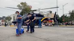 Helicóptero Cóndor de la SSC traslada un corazón humano para salvarle la vida a una persona