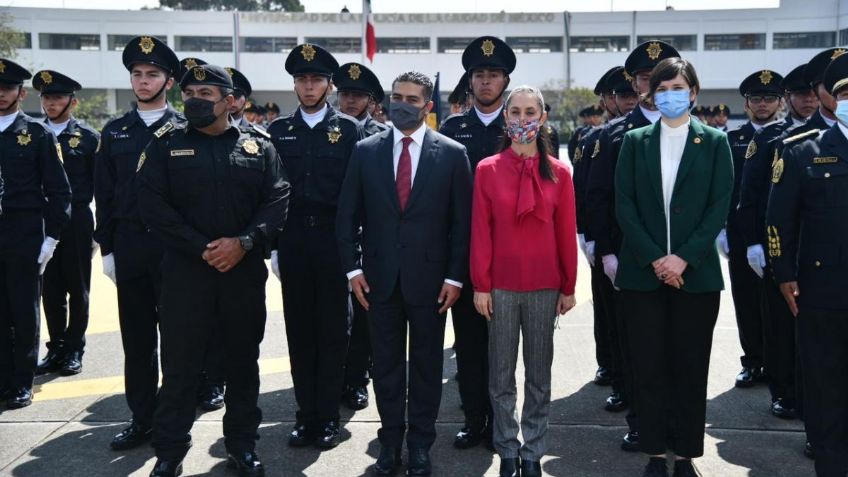 Claudia Sheinbaum destaca avances en materia de seguridad; el cuerpo de la policía es distinto