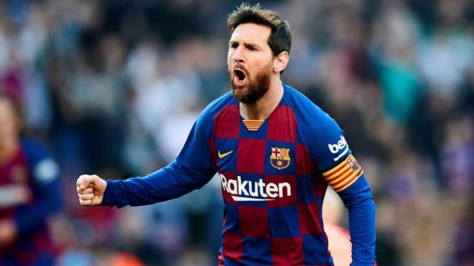 Lionel Messi durnate un partido del Barcelona. Foto: EFE