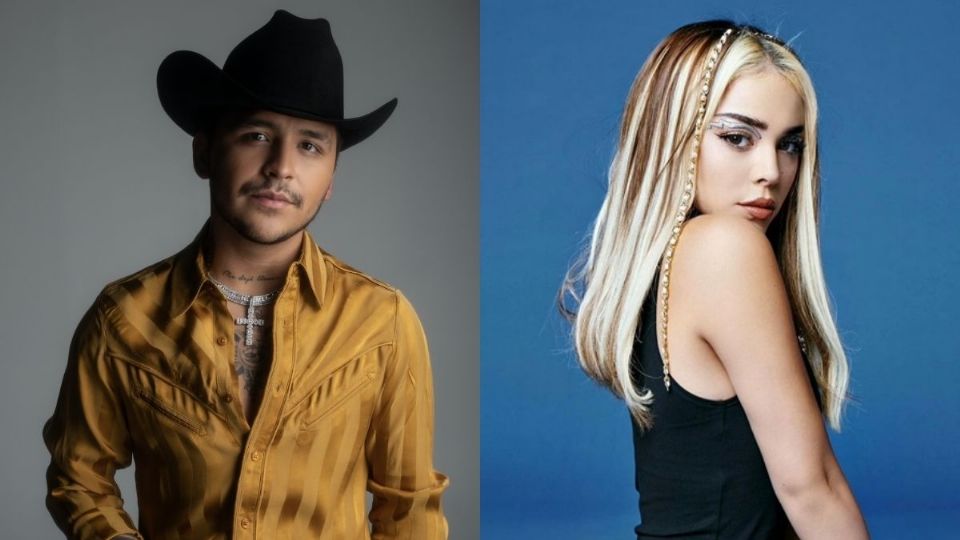 Christian Nodal y Danna Paola. Foto: Especial