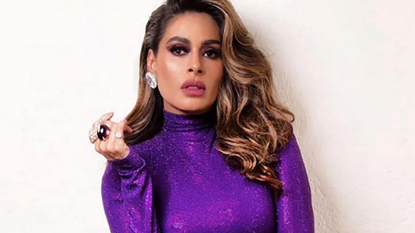 Galilea Montijo enseña curvas de infarto en entallado vestido de cuero rojo; enloqueció a sus fans