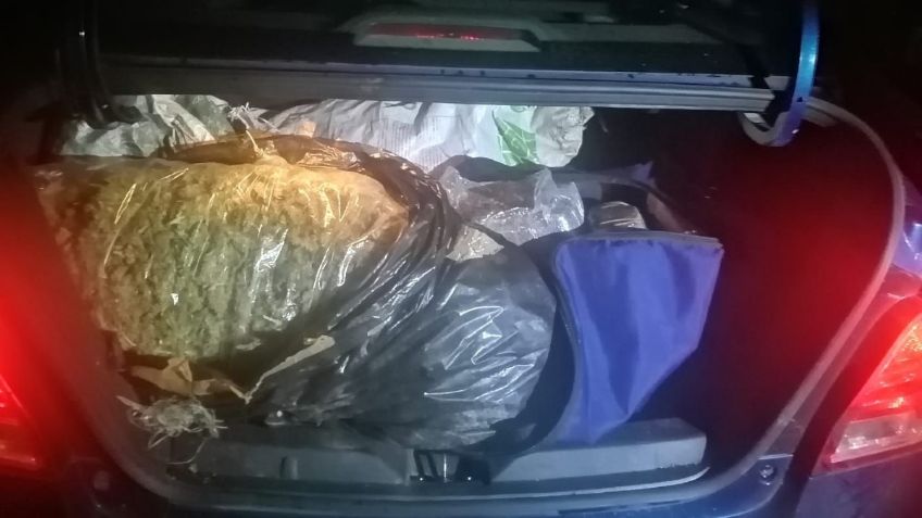 Aseguran 50 kilos de marihuana y 5 kilos de metanfetamina en Michoacán