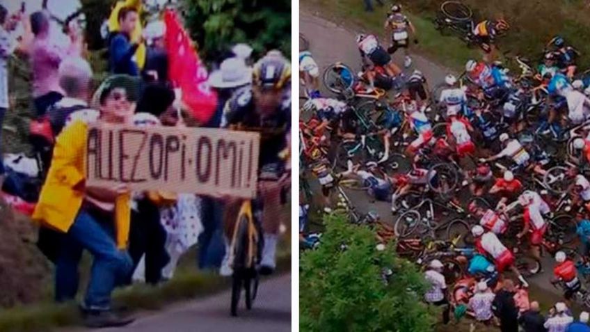 Tour de Francia: mujer provoca caída masiva de ciclistas, podría ir a la cárcel | VIDEO