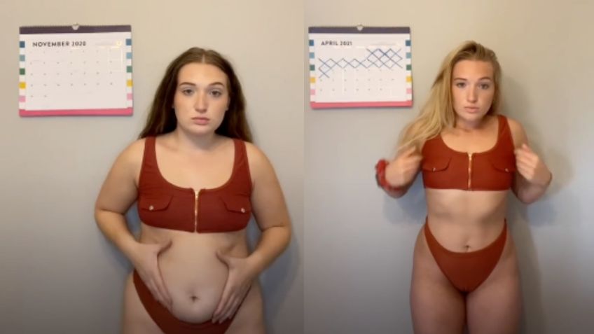 Tiktoker muestra su INCREÍBLE transformación física, bajó casi 10 kilos