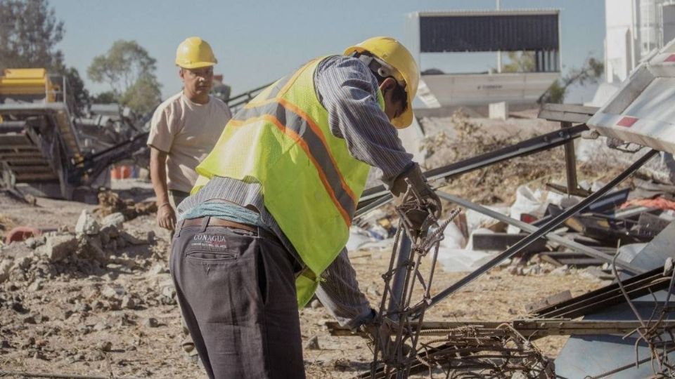 En México hay 2.5 millones de trabajadores de la construcción.