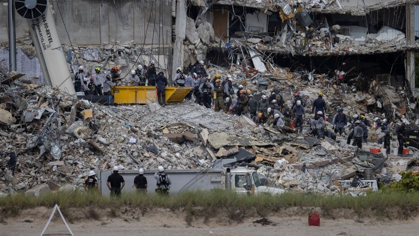 Se eleva a 12 la cifra de muertos por derrumbe de edificio residencial en Miami