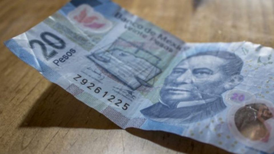 Imagen ilustrativa de billete de 20 pesos mexicanos. Foto: Especial