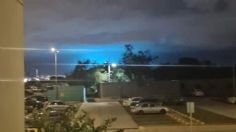 Cielo de Guanajuato se ilumina con extraña luz azul y causa alerta a internautas: FOTOS