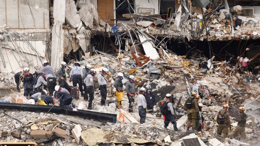 Sube a 94 la cifra de muertos por derrumbe de edificio en Miami; 22 personas siguen desaparecidas