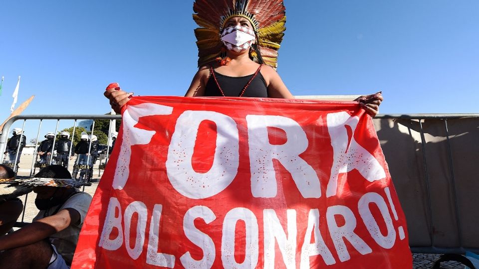 Organizaciones, partidos, exaliados y sindicatos hacen presión en congreso. Foto: AFP
