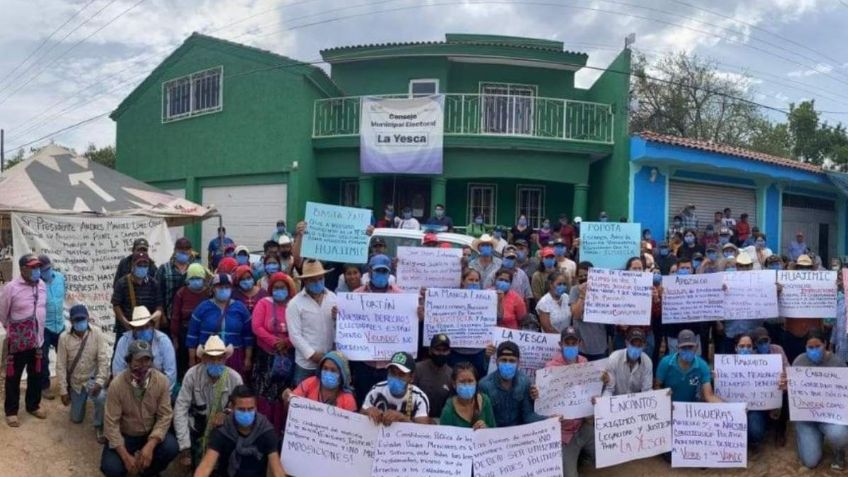 Mantienen tomado Consejo Electoral Municipal en La Yesca, Nayarit