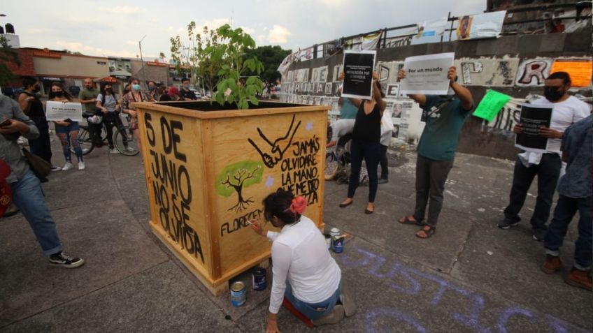 Realizan marcha para recordar represión de jóvenes 5 de junio 2020 en Guadalajara