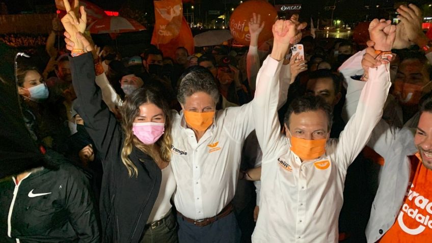 Juan José Frangie festeja su triunfo en Zapopan, Jalisco