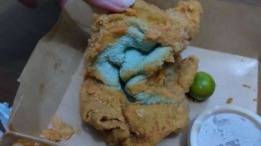 ¡No se pasen! Mujer pide orden de pollo frito y le envían “toalla empanizada”