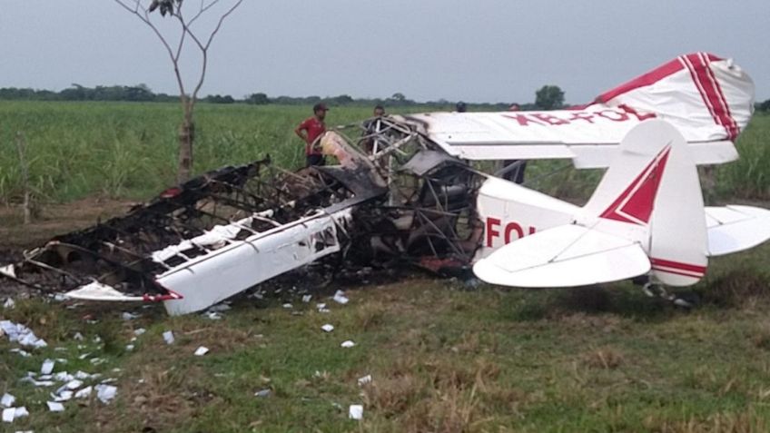 Última Hora: Joven que pilotaba aeronave fumigadora en Veracruz, muere tras desplome