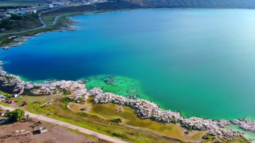 ¿Error de locación? Esta es la laguna de Puebla que es confundida con Bacalar: FOTOS