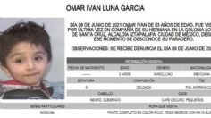 Activan Alerta Amber para localizar al menor Omar Iván Luna García; desapareció en la alcaldía Iztapalapa