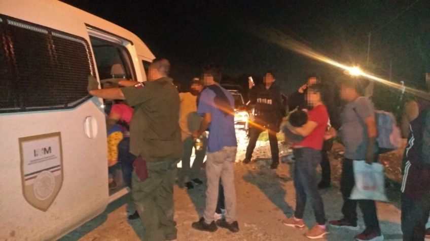 Liberan a 62 migrantes en Tamaulipas