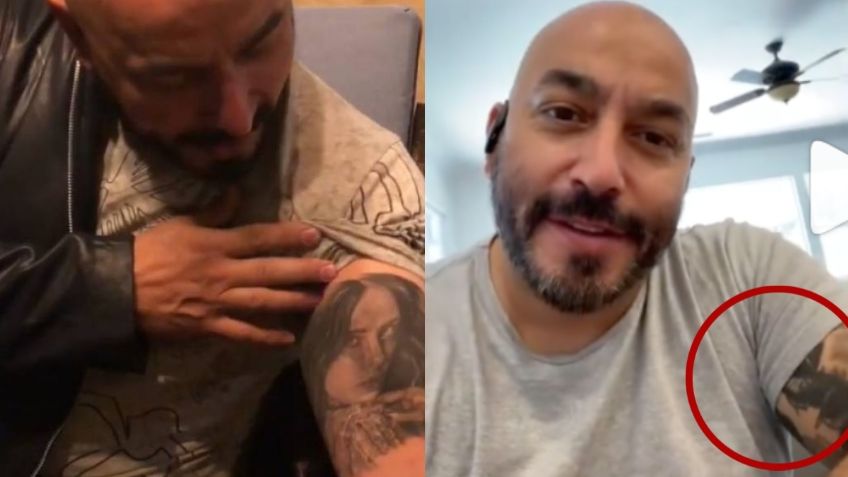 ¿Lupillo Rivera MUESTRA por primera vez cómo quedó su tatuaje sin el rostro de Belinda?