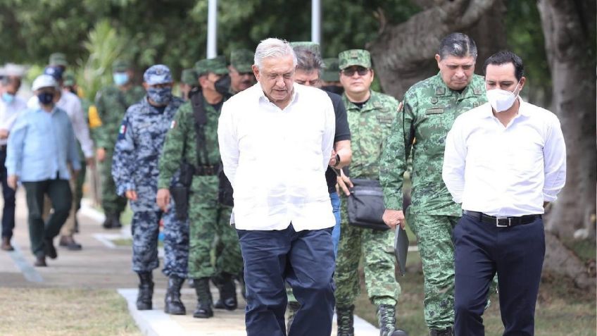 AMLO supervisa Tramos 3 y 4 del Tren Maya en Yucatán