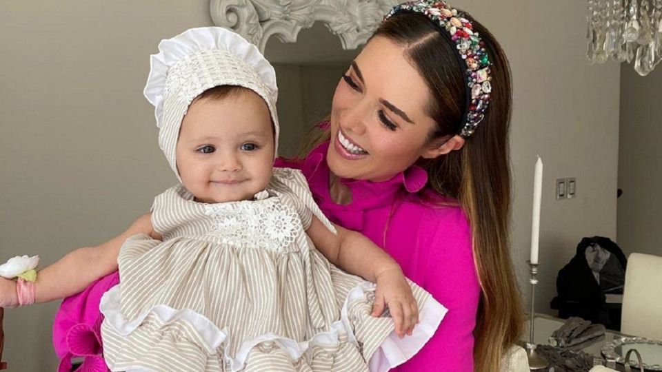 Marlene Favela celebró el bautizo de su pequeña hija Bella, acompañada de amigos actores. Foto: Especial