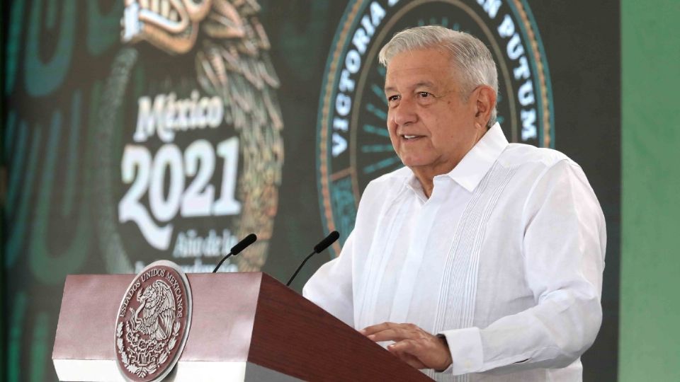 El presidente López Obrador ha recorrido, por aire y por tierra, el tramo del Tren Maya. Foto: Archivo