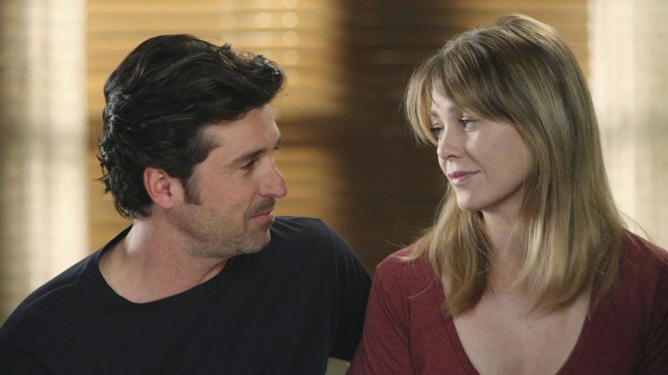 Patrick Dempsey y Ellen Pompeo en la serie Grey 's Anatomy. Foto: Especial