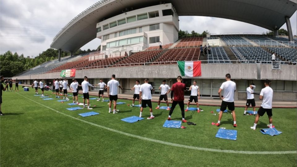 La Selección Mexicana olímpica ya realiza trabajos físicos en Hiroshima, Japón