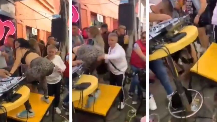 Mujer perreaba sobre mesa en chelería de Tepito y así acabó en el suelo: VIDEO VIRAL