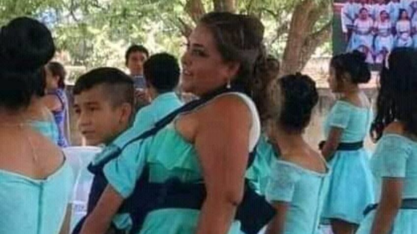 Maestra enternece las redes tras bailar vals con alumno discapacitado