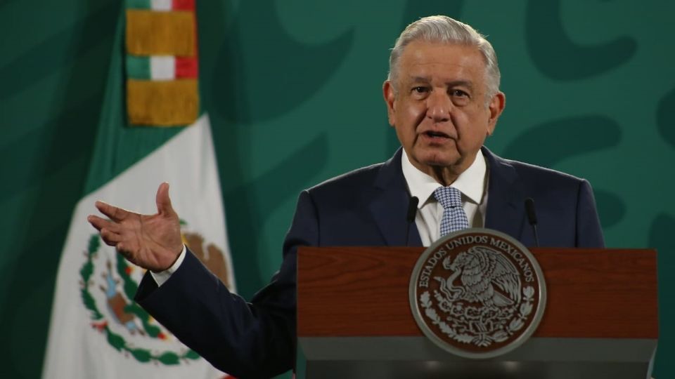 El presidente López Obrador en la Conferencia Mañanera de Palacio Nacional 
FOTO: Yadin Xolalpa