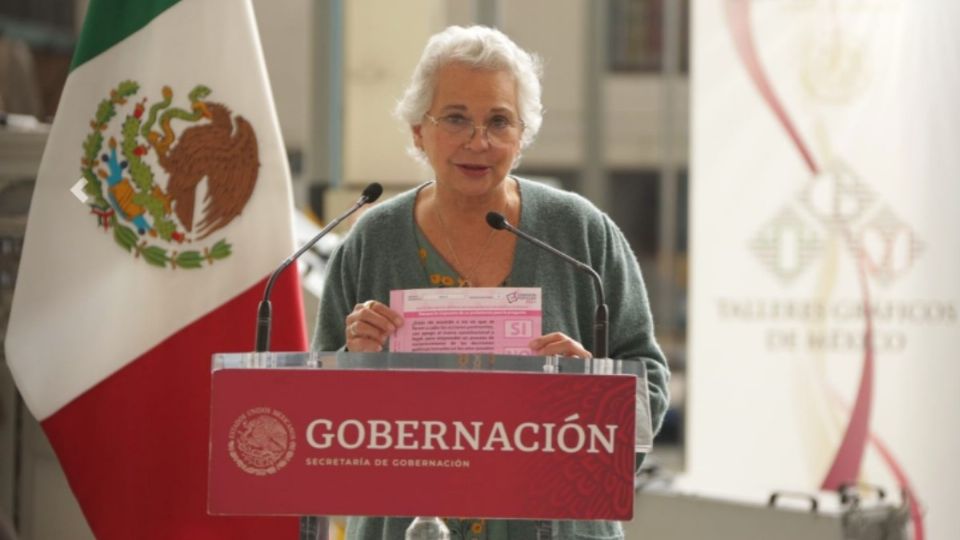 Olga Sánchez Cordero, secretaria de Gobernación. Foto: Segob