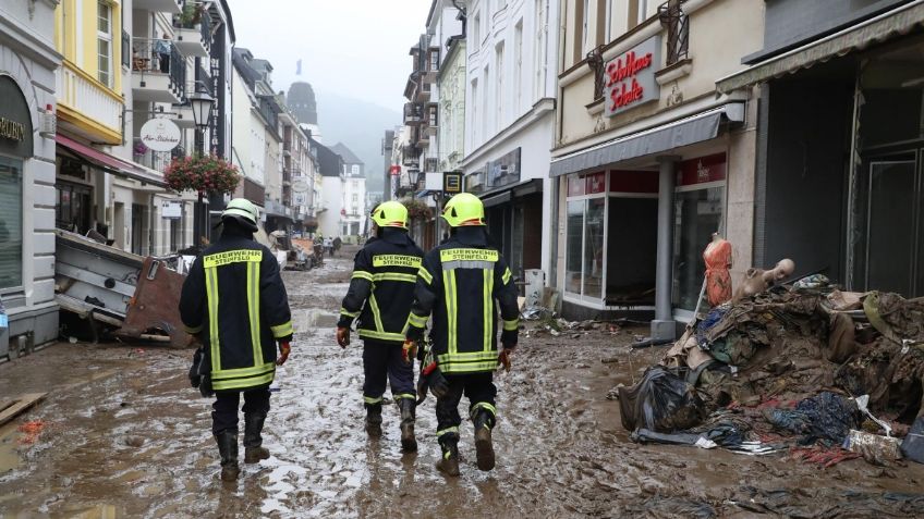 Inundaciones dejan mil 300 desaparecidos en Alemania; reportan más de 100 muertos