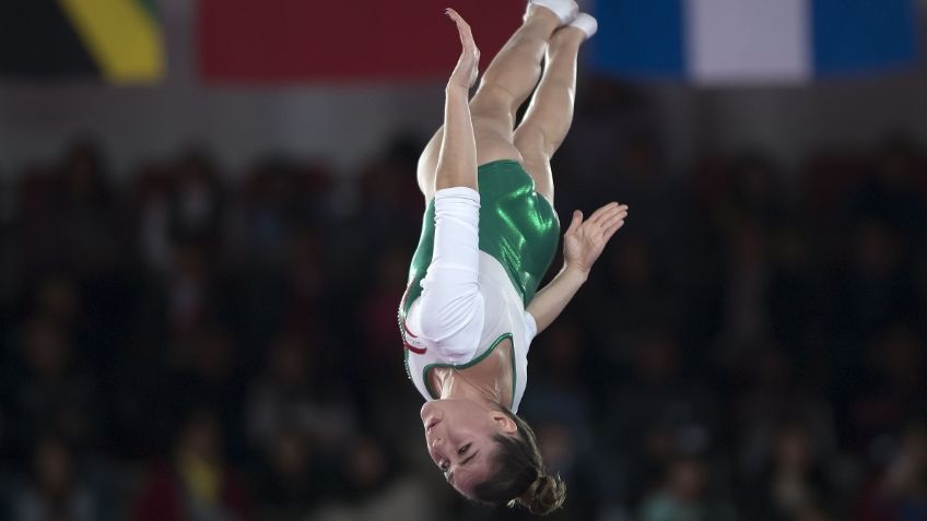 La gimnasta mexicana Dafne Navarro se repone a todo y participará en trampolín en Tokio